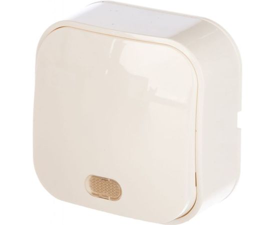 Одноклавишный выключатель с подсветкой IONICH о/у, 10А, 220В, белый еврослот 1412 