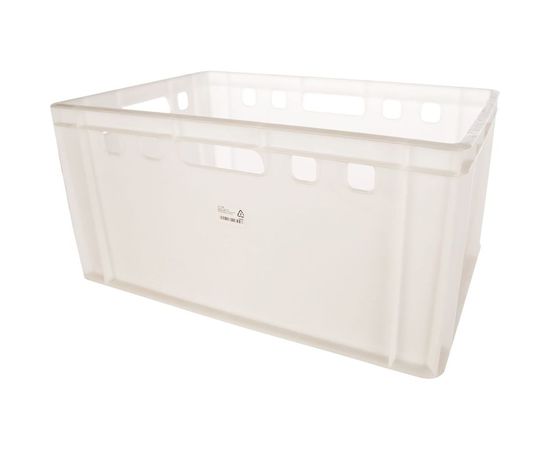 Мясной ящик п/э 600х400х300 сплошной, белый, морозостойкий Тара.ру Е3 00394 