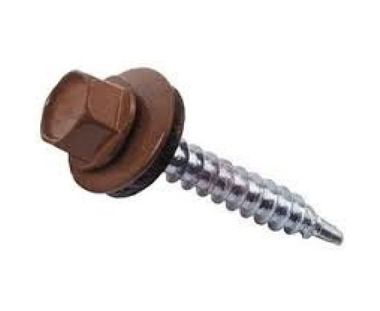 Кровельный саморез Kenner 5,5х19 RAL8017 тёмно-коричневый 300шт ск55198017ф 