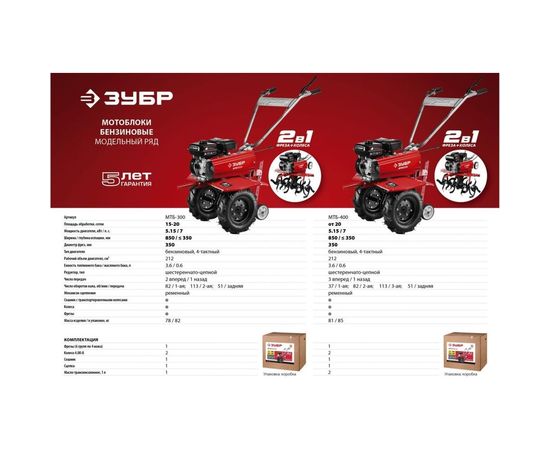 Бензиновый мотоблок ЗУБР МТБ-400 – изображение 18