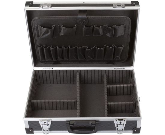 Ящик для инструмента FIT пластиковый усиленный алюминием черный 65633 – изображение 2