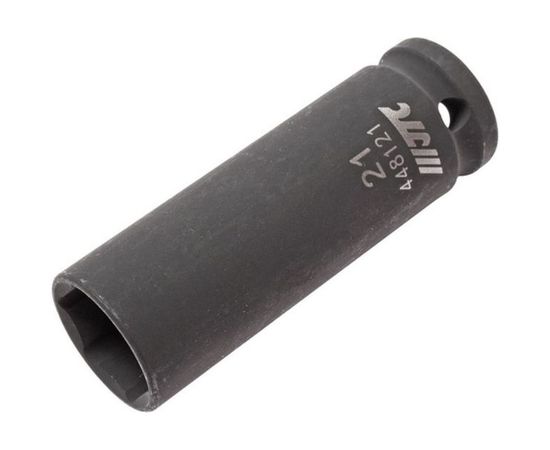 Торцевая ударная головка 1/2 х 21 мм, длина 82 мм, глубокая, тонкостенная, 6-гранная JTC 448121 – изображение 2