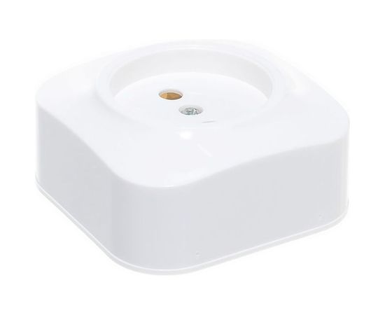 Одноместная розетка IONICH б/з, о/у, 16А, 220В, белая еврослот 1415 – изображение 5