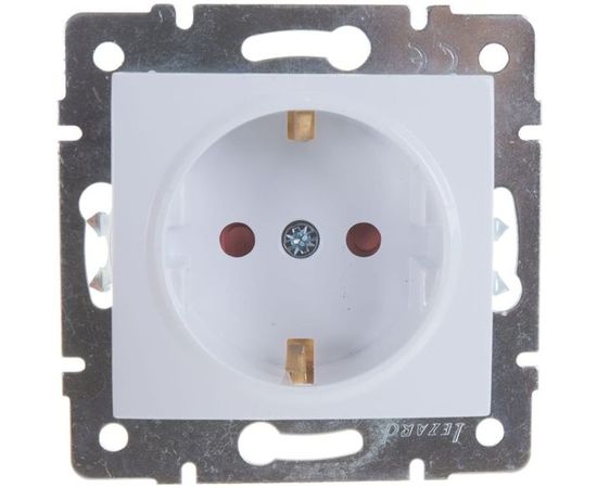 Розетка LEZARD KARINA с защитой от детей керамика белая 707-0288-124 – изображение 8