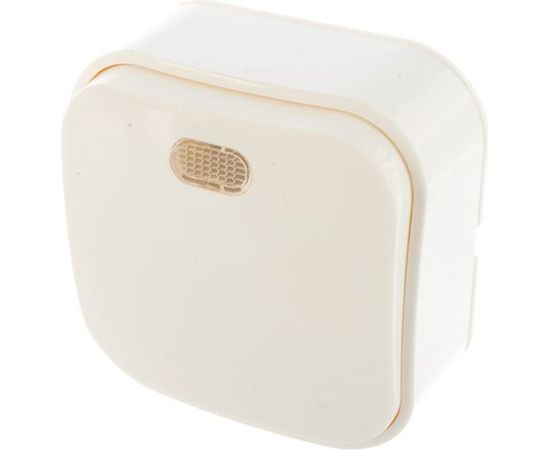 Одноклавишный выключатель с подсветкой IONICH о/у, 10А, 220В, белый еврослот 1412 – изображение 2