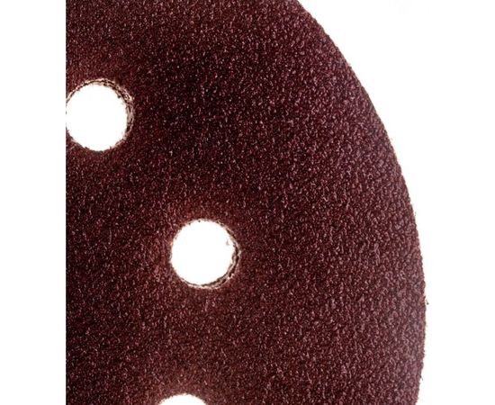 Круг абразивный на ворсовой подложке под липучку (5 шт; 125 мм; P60; 8 отв) MATRIX 73803 – изображение 2