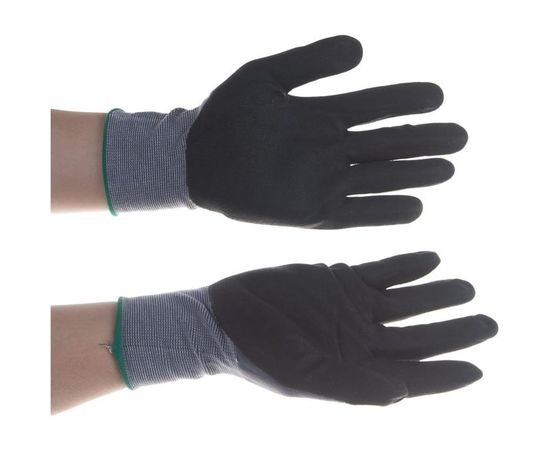 Эластичные перчатки KRAFTOOL Expert, р. L, со вспененным нитриловым покрытием, 11285-L – изображение 4