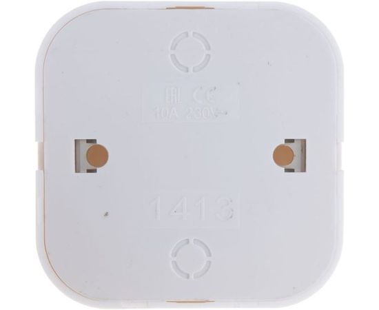 Двухклавишный выключатель IONICH о/у, 10А, 220В, белый еврослот 1413 – изображение 3