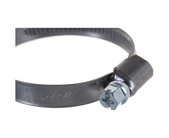 Червячный хомут JTC 32-50мм, нержавеющая сталь, ширина ленты 9мм ZN50 – изображение 3