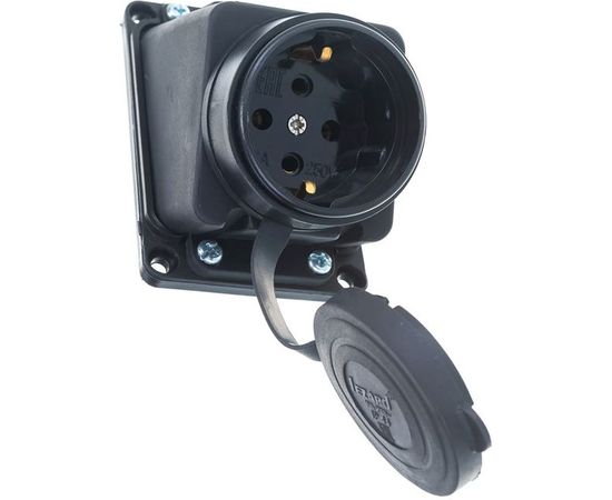 Розетка наружной установки LEZARD 104 накладная с заглушкой 2Р+РЕ 1х16А 220-240V 106-0400-0104 – изображение 3