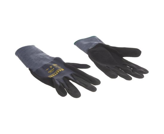 Эластичные перчатки KRAFTOOL Expert, р. L, со вспененным нитриловым покрытием, 11285-L – изображение 2