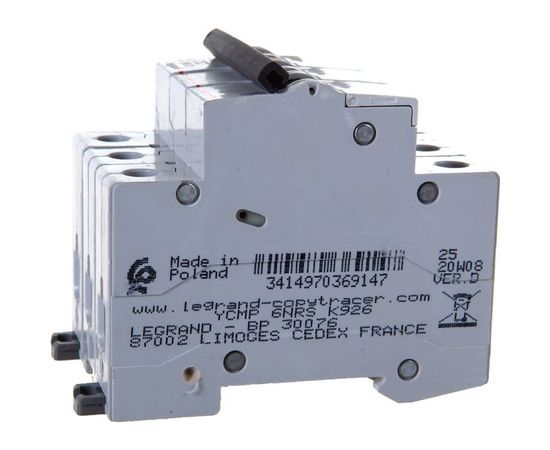 Автоматический модульный выключатель Legrand 3п C 63А 4.5кА RX3 Leg 419714 1199894 – изображение 3