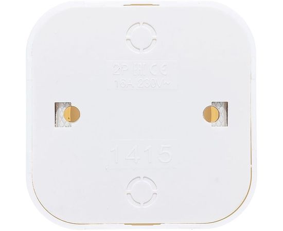Одноместная розетка IONICH б/з, о/у, 16А, 220В, белая еврослот 1415 – изображение 3
