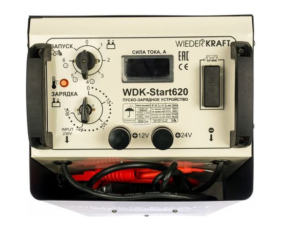 Пуско-зарядное устройство (трансформаторное, для аккумуляторов до 1000Ач) WIEDERKRAFT WDK-Start620 – изображение 3