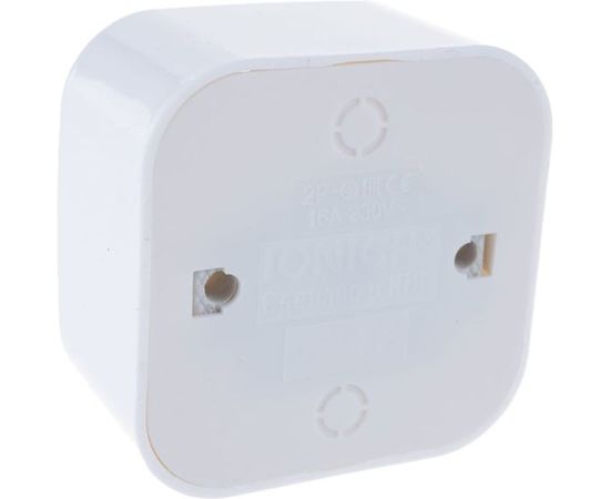 Одноместная розетка IONICH с/з, о/у, 16А, 220В, белая еврослот 1416 – изображение 2