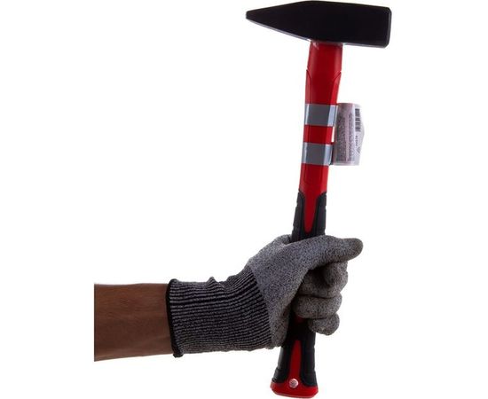 Молоток слесарный Matrix Optimal 800 г фибергласовая обрезиненная рукоятка квадратный боек 10379 – изображение 3