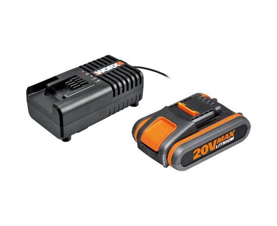 Набор 3601 аккумулятор 2 Ач, зарядное устройство 2А WORX WA3601 – изображение 2