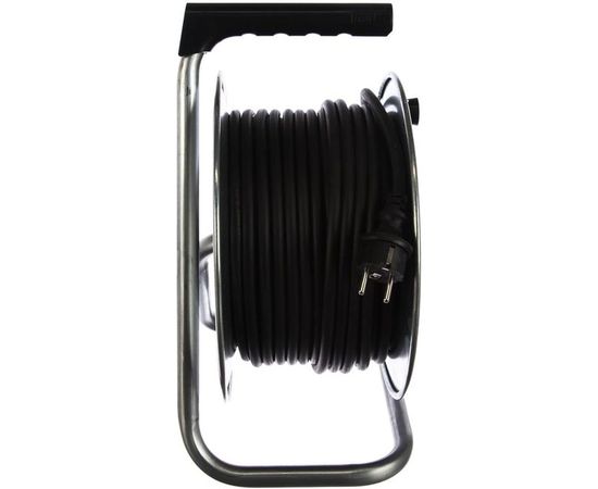 Силовой удлинитель на металлической катушке LUX К4-Е-30 30м 4 розетки с з/к 45130 4606400419464 – изображение 3