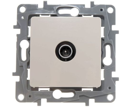 Механизм TV-розетки Legrand СП Etika оконечная 5дБ слоновая кость Leg 672365 1066949 – изображение 4