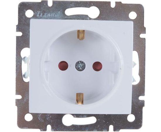 Розетка LEZARD KARINA с защитой от детей керамика белая 707-0288-124 – изображение 6