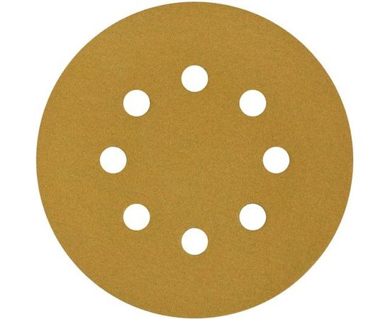 Круг шлифовальный на липучке PAPER GOLD (5 шт; 125 мм; 8 отверстий; P220) NAPOLEON npg5-125-8-220 