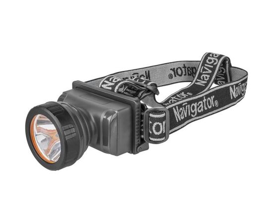 Фонарь Navigator, NPT-H10-ACCU, налобный, 1LEDx2Вт, 2 режима, аккумулятор 3.7В, 1,8Ач 61284 