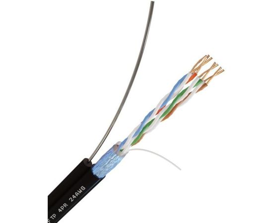 Кабель Netlink с одножильным тросом NL-CU FTP 4PR 24 AWG CAT5e 305м ВНЕШНИЙ УТ000002699 