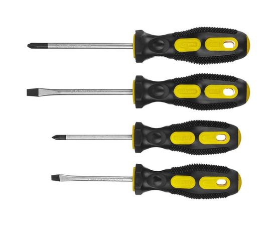 Набор слесарных отверток STAYER MASTER двухкомпонентная рукоятка, магнитный наконечник, 4шт 2513-H4_z01 