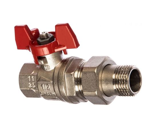 Шаровой кран RuB с накидной гайкой ("американка"), 1/2" DN15 PN40, ВР-ВР, серия MILANO (S.90) S90D36 