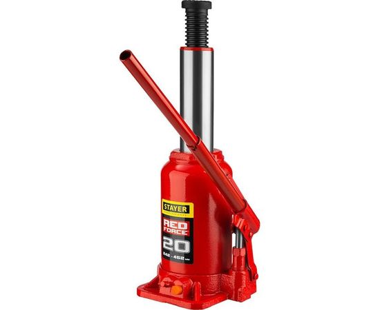 Гидравлический бутылочный домкрат STAYER Red Force, 20т 43160-20_z01 – изображение 11