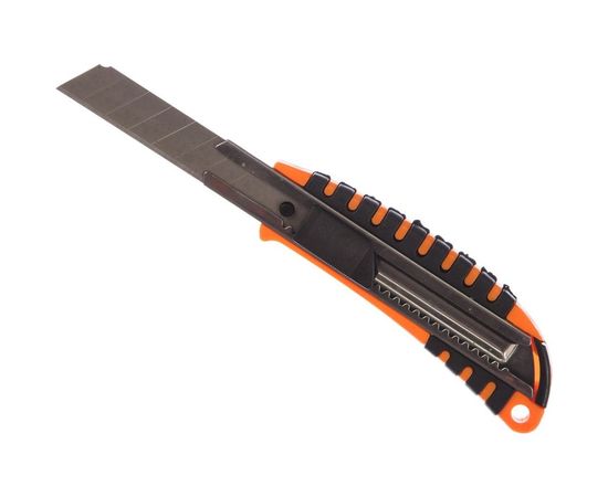 Нож, 18 мм выдвижное лезвие металлическая направляющая SPARTA 78939 – изображение 2