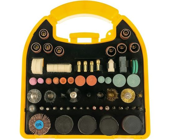 Набор мини-насадок в пластиковом кейсе (186 предметов) для гравировальных машин Stayer 29900-H186 – изображение 2