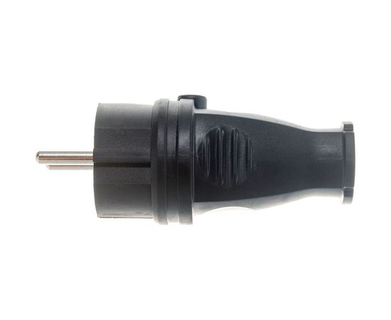 Вилка Navigator NCA-PLR02-16A-E-IP44-BL, с заземлением, прямая, каучук, черная 61368 – изображение 4