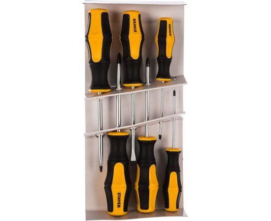 Набор отверток Stayer HERCULES Cr-V, эргономичная двухкомпонентная рукоятка, 6 предметов 25055-H6_z03 – изображение 2