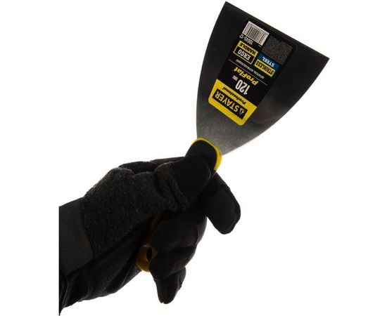 Шпатель с профилированным нержавеющим полотном и 2к ручкой 120мм STAYER PROFESSIONAL 10045-12 – изображение 2