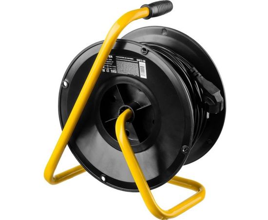 Удлинитель на катушке STAYER "MS 207", 50 м, 2200 Вт, 4 гнезда, ПВС, 55073-50 – изображение 5