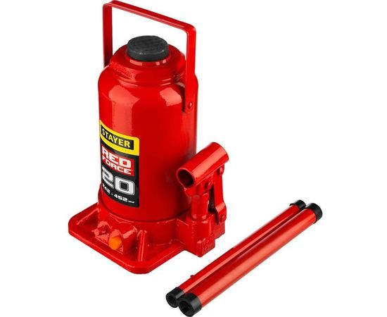 Гидравлический бутылочный домкрат STAYER Red Force, 20т 43160-20_z01 – изображение 2