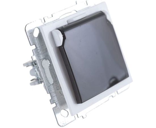 Розетка Nilson Selene с заземлением с крышкой белый 23111018 – изображение 4