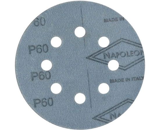 Круг шлифовальный на липучке FILM (5 шт; 125 мм; 8 отверстий; P60) NAPOLEON npf5-125-8-060 – изображение 4