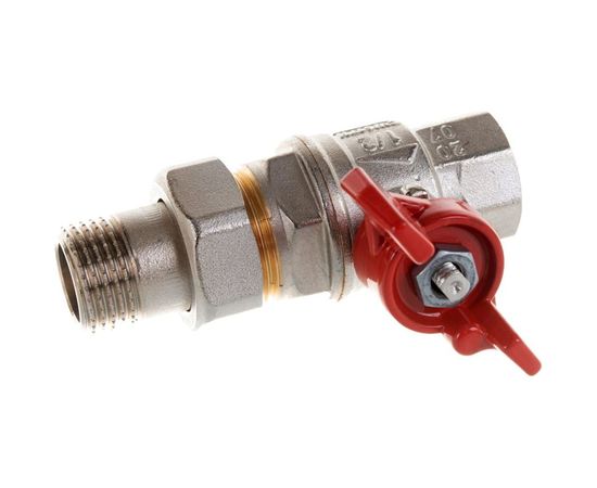 Шаровой кран RuB с накидной гайкой ("американка"), 1/2" DN15 PN40, ВР-ВР, серия MILANO (S.90) S90D36 – изображение 5