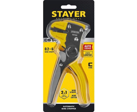 Автоматический стриппер Stayer CS-50, 0.2 - 6 мм2, Professional 22636_z01 – изображение 2