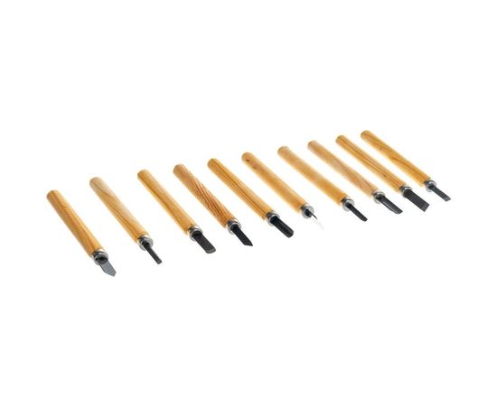 Набор резцов по дереву SKRAB 10пр 24163 – изображение 3