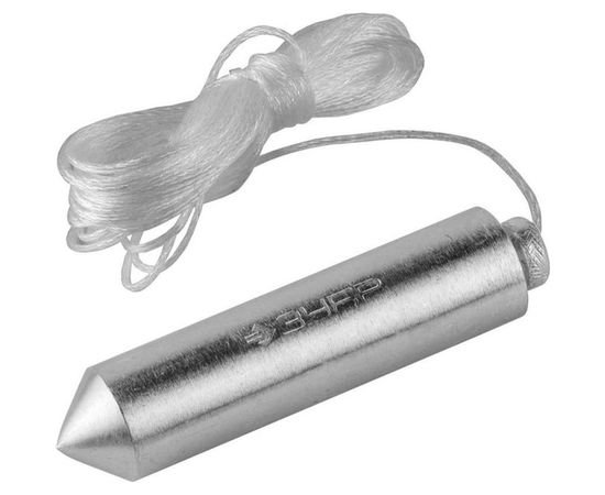 Строительный отвес со шнуром, в пластиковом контейнере, 200 г Зубр "МАСТЕР" 0636-200_z01 