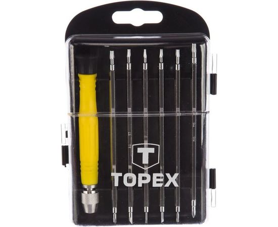Набор: отверточная рукоятка + 6 переставных стержней TOPEX 39D551 