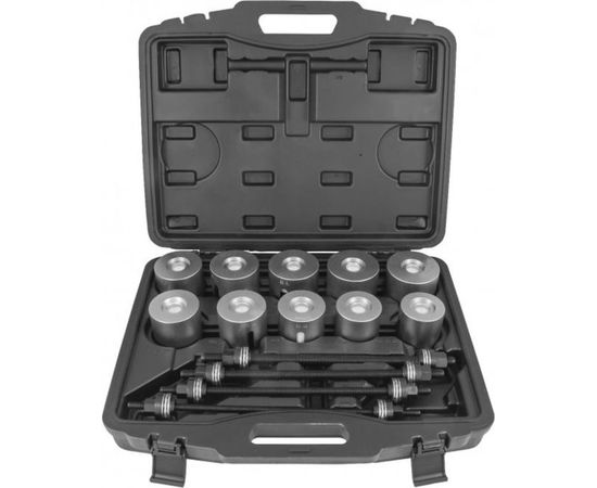 Универсальный инструмент для замены сайлентблоков THORVIK APPS24 в наборе, 44-82мм, 24 предмета 52638 