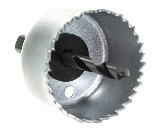 Набор ЗУБР "ЭКСПЕРТ" для врезки замков, коронка по дереву 48мм, державка с центр. сверлом, перьевое сверло 22мм, 3 пред 2954-48-H3_z01 – изображение 3