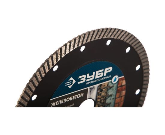 Диск отрезной алмазный ЖЕЛЕЗОБЕТОН Профессионал (180х22.2 мм) ЗУБР 36661-180 – изображение 4