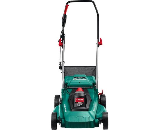 Сетевая газонокосилка ЗУБР 2000 Вт ГСЦ-42-2000 – изображение 2