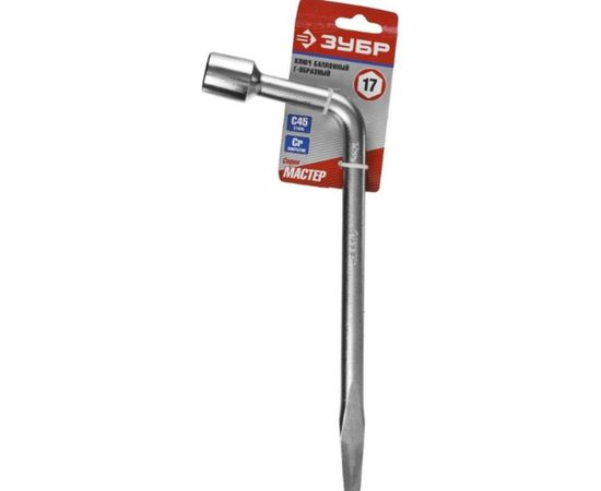 Баллонный Г-образный ключ Зубр МАСТЕР 17 мм 2753-17_z02 – изображение 4