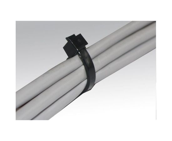 Кабельная нейлоновая стяжка ЕВРОПАРТНЕР PRNS 150x3.5 черная атмосферостойкая, 500 шт. 76062457 – изображение 2